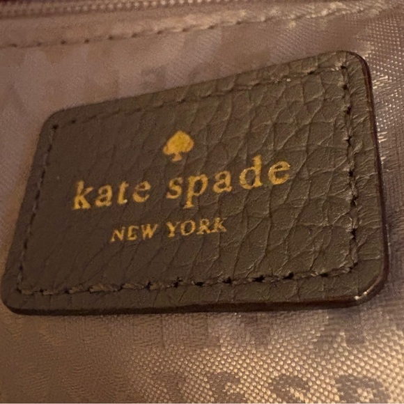 Kate Spade Chantelle Watertown Road gray suede & pebbled leather crossbody - Picture 6 of 7